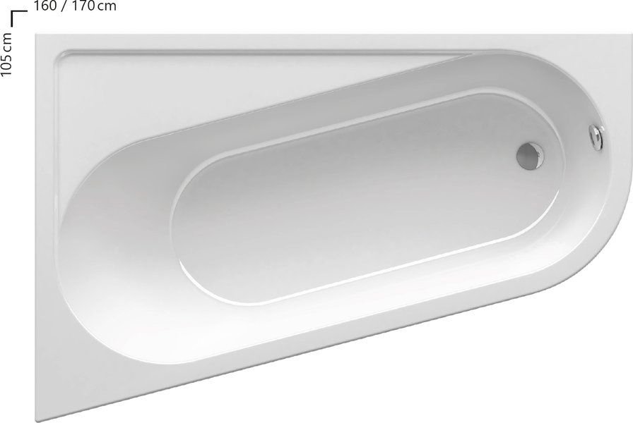 Акриловая ванна Ravak Chrome 160x105 L CA51000000 (левая)