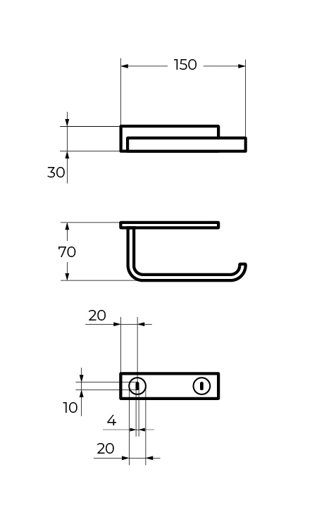 MAXIMA CZR-F-8921 держатель туалетной бумаги - Gidratop.ru изображение