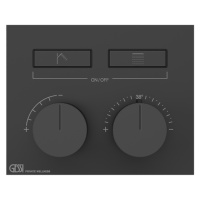Gessi Hi-Fi термостат для душа, с включением до 2 источников одновременно (внешняя часть), цвет: Black XL - Gidratop.ru изображение