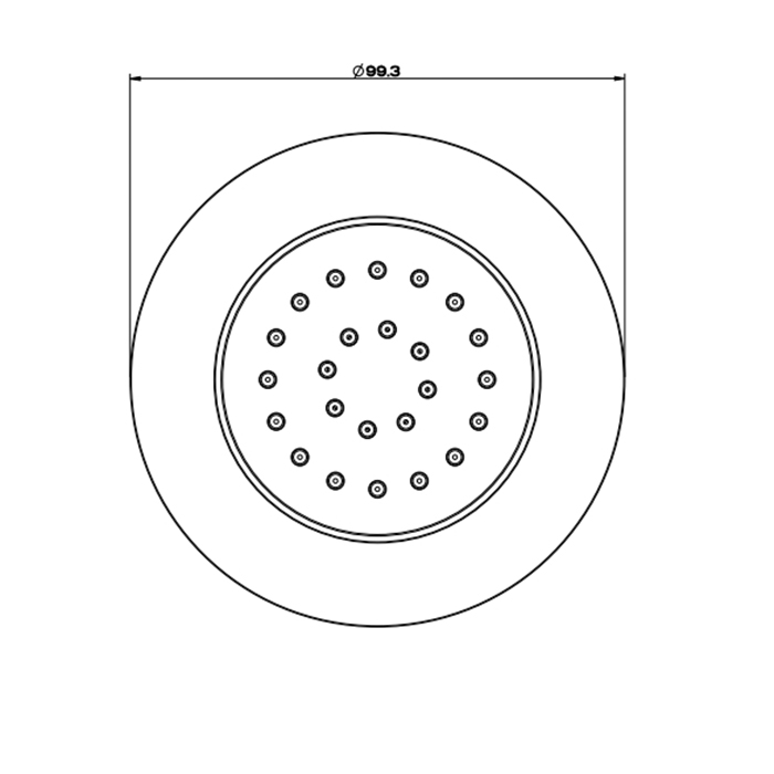 Gessi Body Jets встраиваемая поворотная боковая форсунка (внешняя часть), цвет: Copper PVD - Gidratop.ru изображение