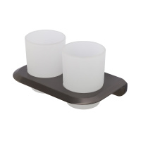 LINER-TUMDS-GM Стакан подвесной двойной, стекло, исполнение оружейная сталь - Gidratop.ru изображение