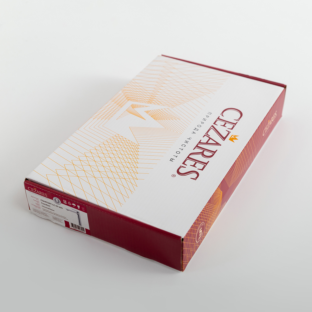 COMFORT-LC-01-W0 Смеситель для накладных раковин однорычажный, без донного клапана, хром - Gidratop.ru изображение