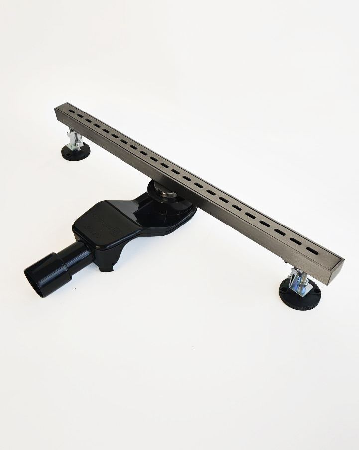 Душевой трап 60 см WONZON & WOGHAND, Темный графит (WW-65406M-GM) - Gidratop.ru изображение