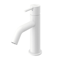 LEAF-LSM2-L-BIO Смеситель для раковины однорычажный, с донным клапаном, исполнение Белый матовый - Gidratop.ru изображение