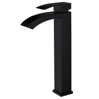 Смеситель ABBER Wasserfall AF8611B для накладной раковины, черный матовый - Gidratop.ru изображение