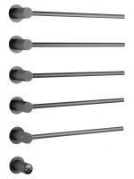 Полотенцесушитель электрический встраиваемый WONZON & WOGHAND MÜNCHEN, Темный графит (WW-A355-GM) - Gidratop.ru изображение