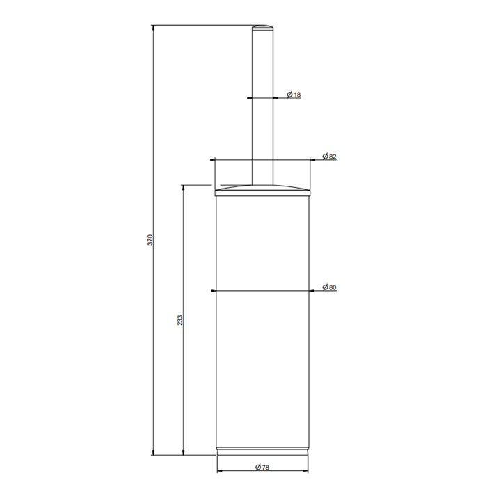 GESSI Rilievo ершик напольный, цвет: хром - Gidratop.ru изображение