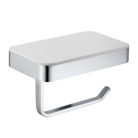 Бумагодержатель с полкой для телефона ABBER Westen AA1730 хром - Gidratop.ru изображение