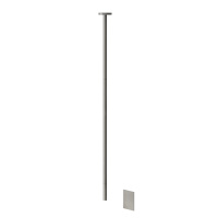 GESSI 316 FLESSA смеситель для раковины, потолочный, электронный, внешняя часть, цвет Steel Brushed - Gidratop.ru изображение