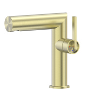 Смеситель ABBER Perfekte 316 AF8A10BG для раковины, золото брашированное - Gidratop.ru изображение