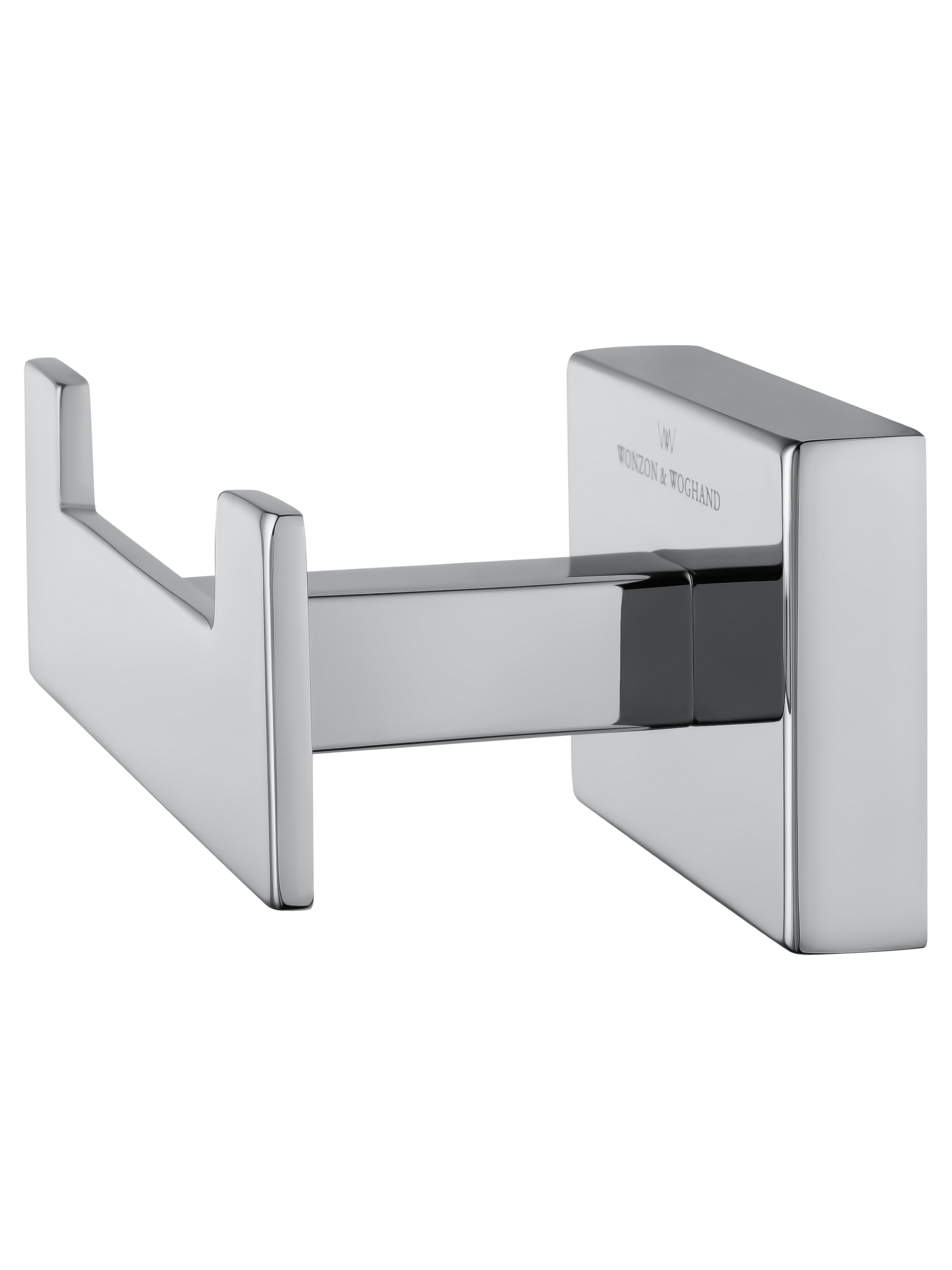 Двойной крючок для ванной WONZON & WOGHAND FLAT, Хром (WW-9725) - Gidratop.ru изображение