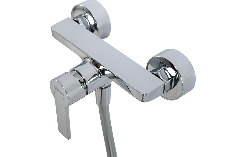 AURORA Смеситель для душа в комплекте с ручным душем, шлангом и держателем, хром AURORA-ESDM-CRM - Gidratop.ru изображение