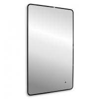 Зеркало ABBER See AG6102SCB с подсветкой, бесконтактный выключатель, диммер, черный - Gidratop.ru изображение