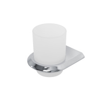 LINER-TUMS-01 Стакан подвесной, стекло, исполнение хром - Gidratop.ru изображение