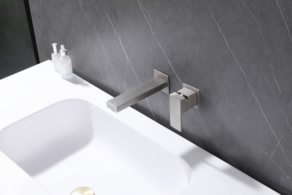 Смеситель ABBER Daheim AF8212SP для раковины скрытого монтажа, сатин - Gidratop.ru изображение