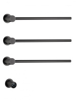 Полотенцесушитель электрический встраиваемый WONZON & WOGHAND HAMBURG, Темный графит (WW-AL313-GM) - Gidratop.ru изображение