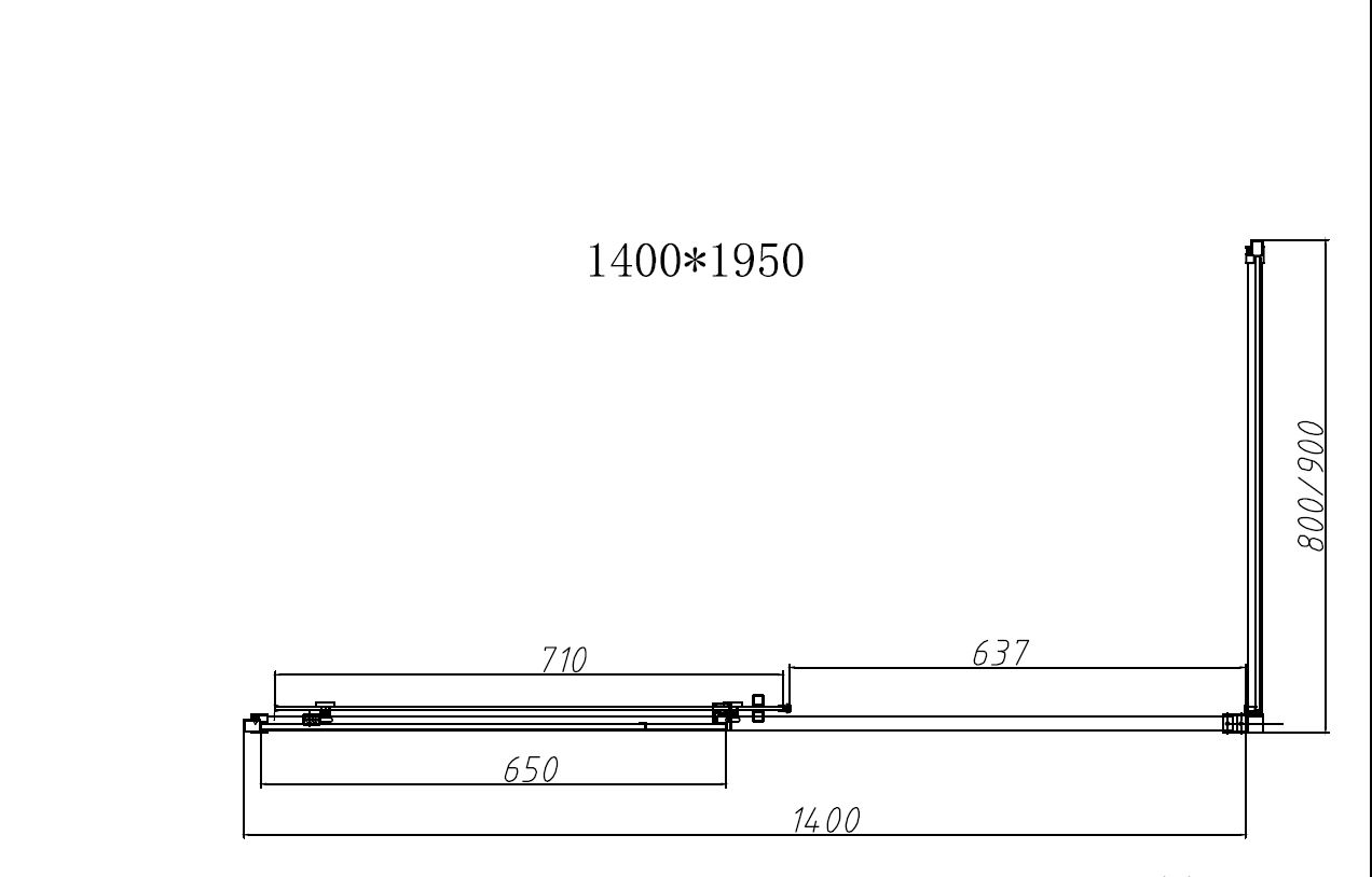 Душевой уголок Slim-N VSR-4SN9014CL, 1400*900, хром, стекло прозрачное - Gidratop.ru изображение