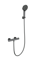 Смеситель для душа с термостатом WONZON & WOGHAND INN 3, Темный графит (WW-B2012-A-BGG) - Gidratop.ru изображение