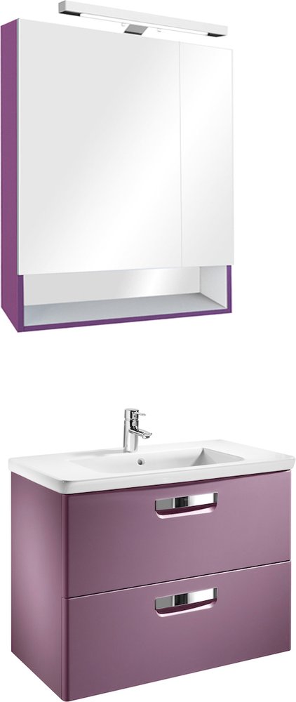 Комплект мебели Roca Gap 70 фиолетовая (Zru9302741+Zru9302752)