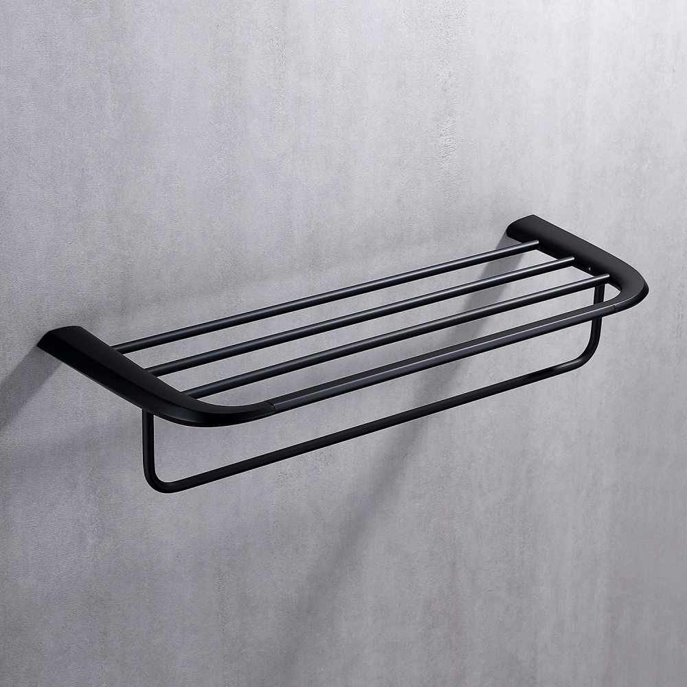 Полка для полотенец ABBER Nord AA1554B черная матовая - Gidratop.ru изображение