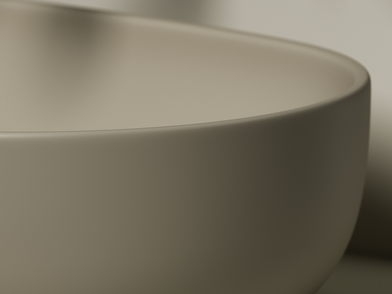 Умывальник чаша накладная овальная (цвет Капучино Матовый) Element 600x415x135мм - Gidratop.ru изображение