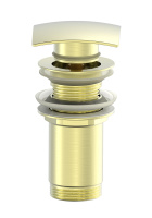 Донный клапан для раковины 1 1/4 WONZON & WOGHAND, Брашированное золото (WW-88SS08-BG) - Gidratop.ru изображение