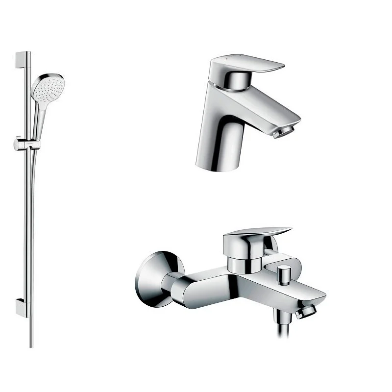 Душевой комплект Hansgrohe, хром, 71400000/71070000/26594400 - Gidratop.ru изображение