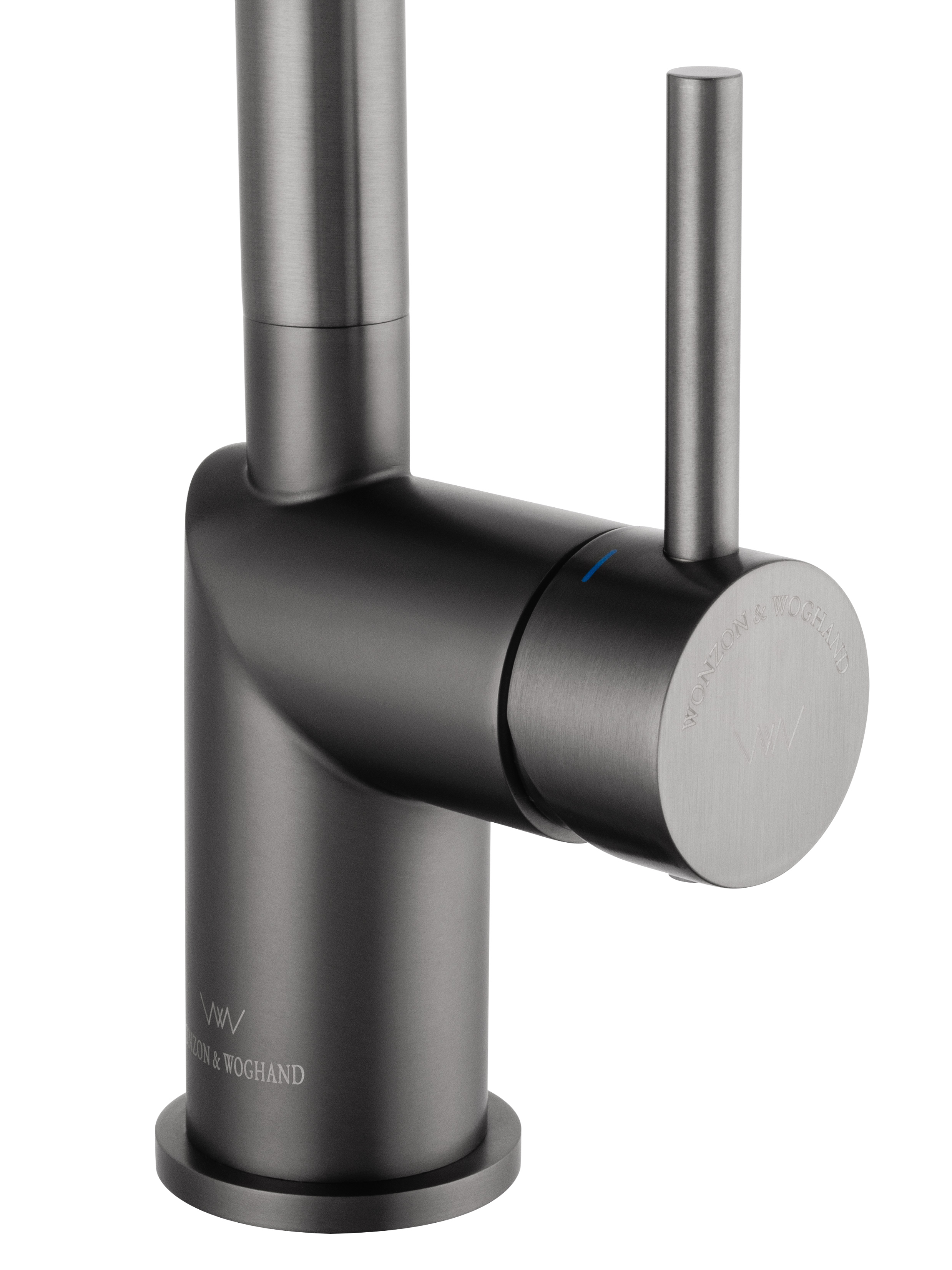 Смеситель для кухни с выдвижным изливом WONZON & WOGHAND, Темный графит (WW-6018-BGG) - Gidratop.ru изображение