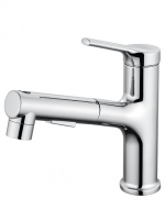 Смеситель для раковины с выдвижным изливом WONZON & WOGHAND, Хром (WW-A40862-CR) - Gidratop.ru изображение