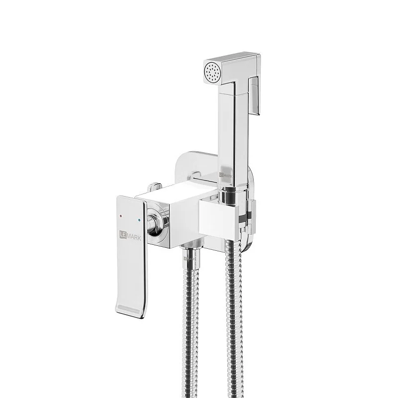 Гигиенический душ со смесителем Lemark Contest LM5820CW, хром/белый - Gidratop.ru изображение
