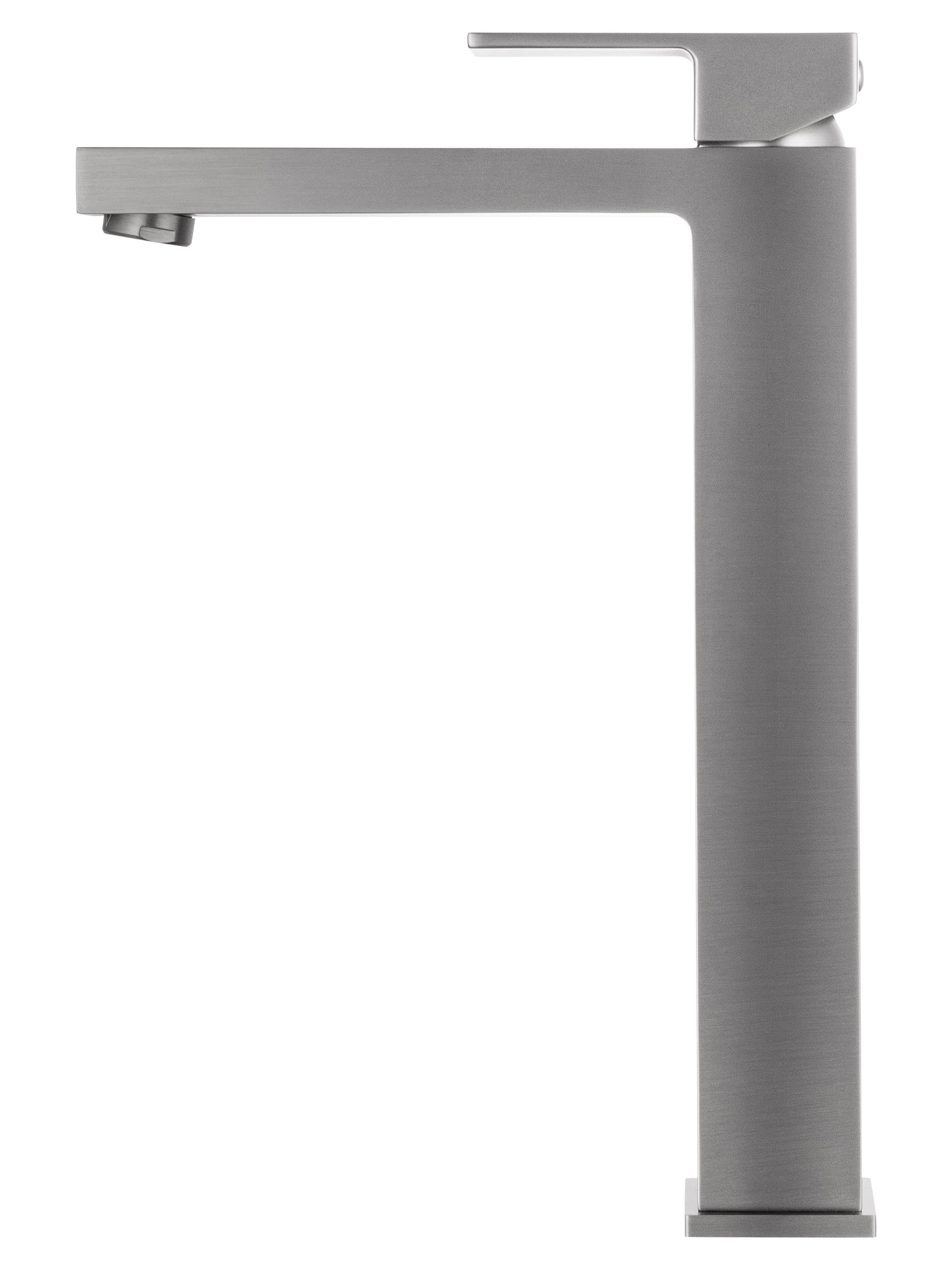 Смеситель для раковины высокий WONZON & WOGHAND CUBE, Темный графит (WW-88239016-BGM) - Gidratop.ru изображение