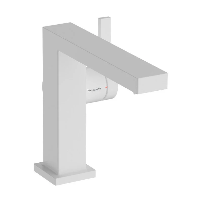 Смеситель для раковины Hansgrohe Tecturis E 73023700, с донным клапаном, цвет белый матовый - Gidratop.ru изображение