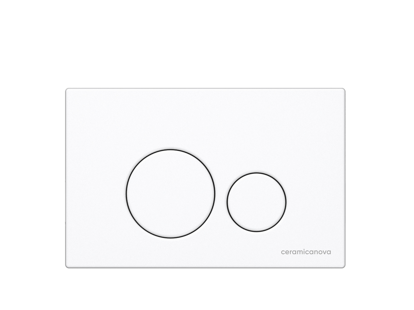 Система инсталляции для унитазов CERAMICANOVA Envision с кнопкой смыва Round цвет белый и креплениями, арт. CN1001W - Gidratop.ru изображение