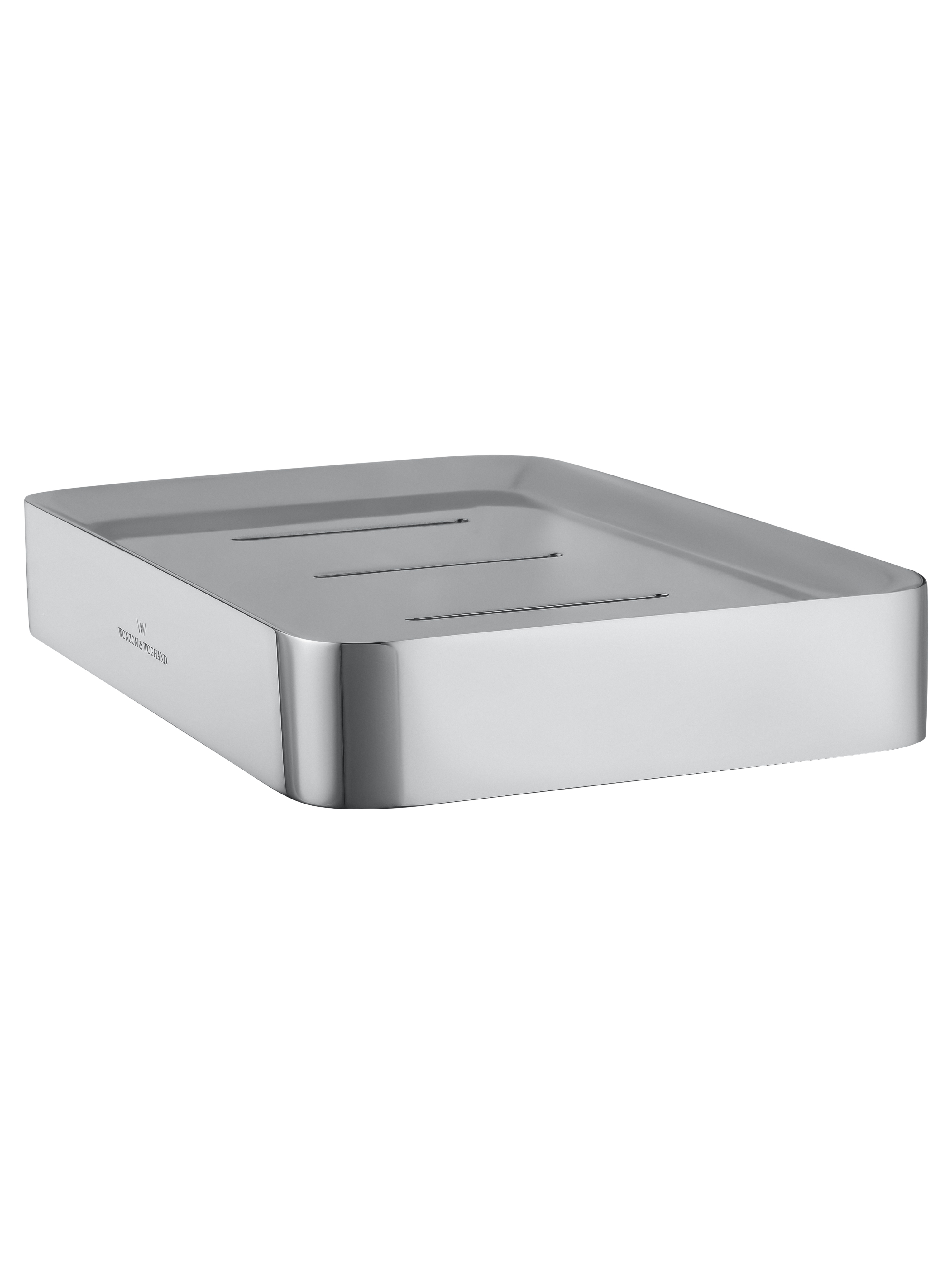 Мыльница с держателем WONZON & WOGHAND LOTTE, Хром (WW-8324) - Gidratop.ru изображение