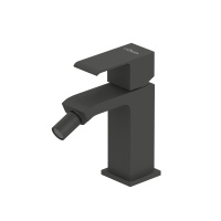 PORTA-BS1-NOP Смеситель на биде однорычажный, с донным клапаном, исполнение черный матовый - Gidratop.ru изображение