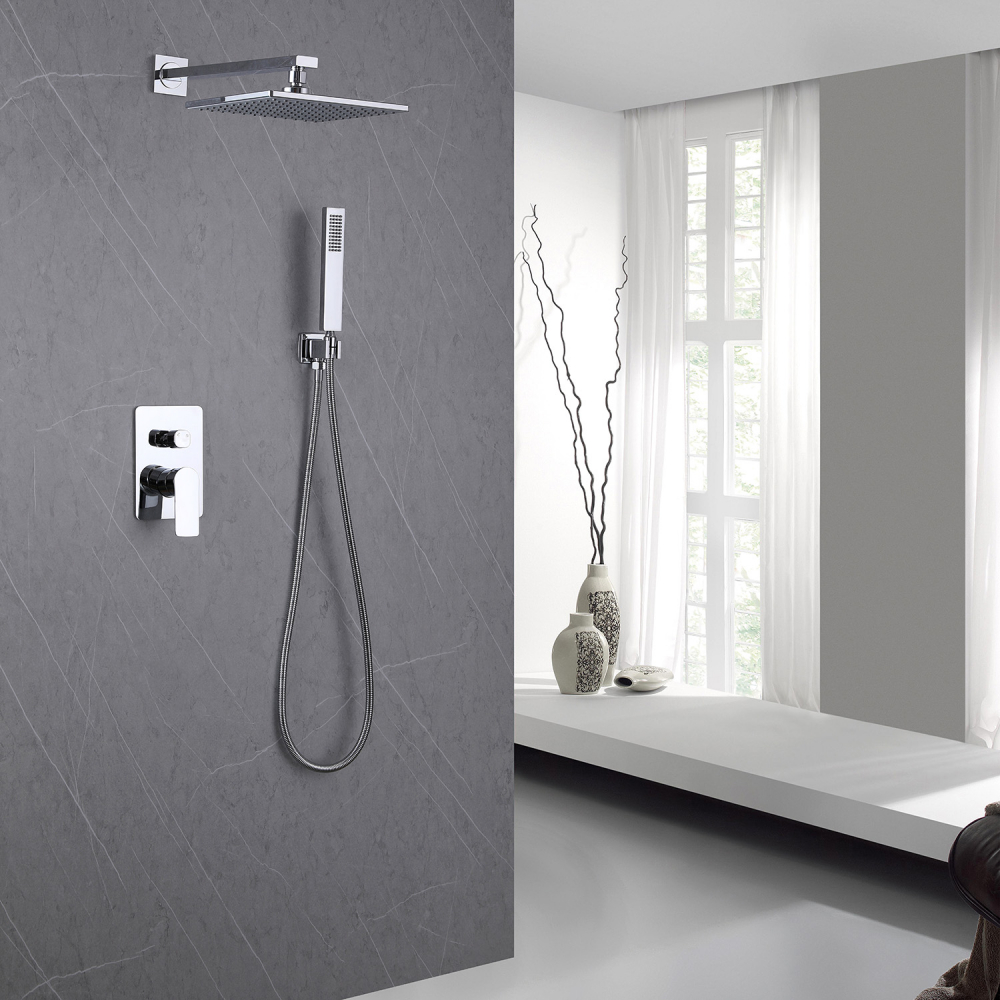 Душевая система ABBER Weiss Insel AF8018 скрытого монтажа без излива, хром - Gidratop.ru изображение