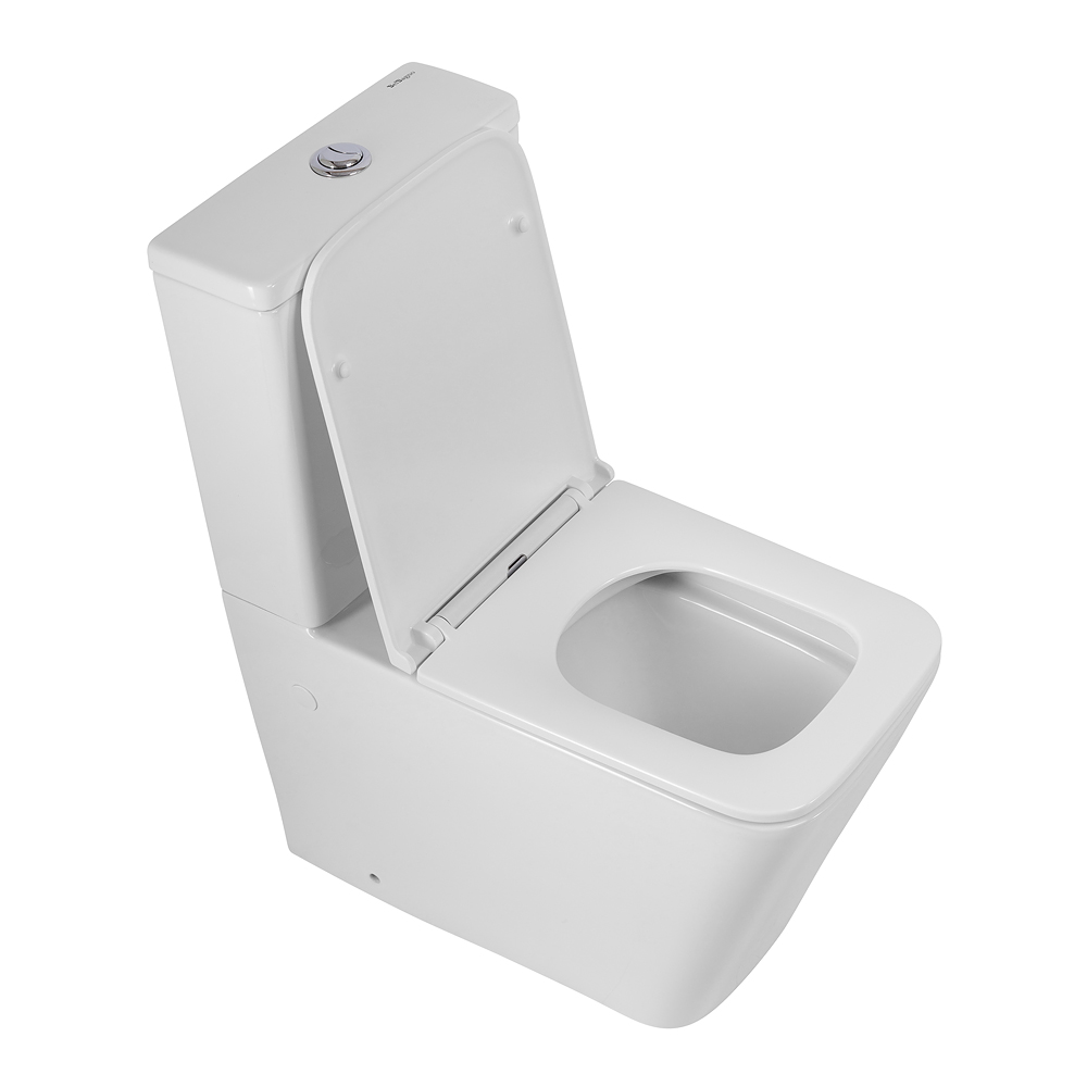 Унитаз-компакт безободковый BelBagno ARDENTE-R BB02093CPR/SC/BB02093T - Gidratop.ru изображение
