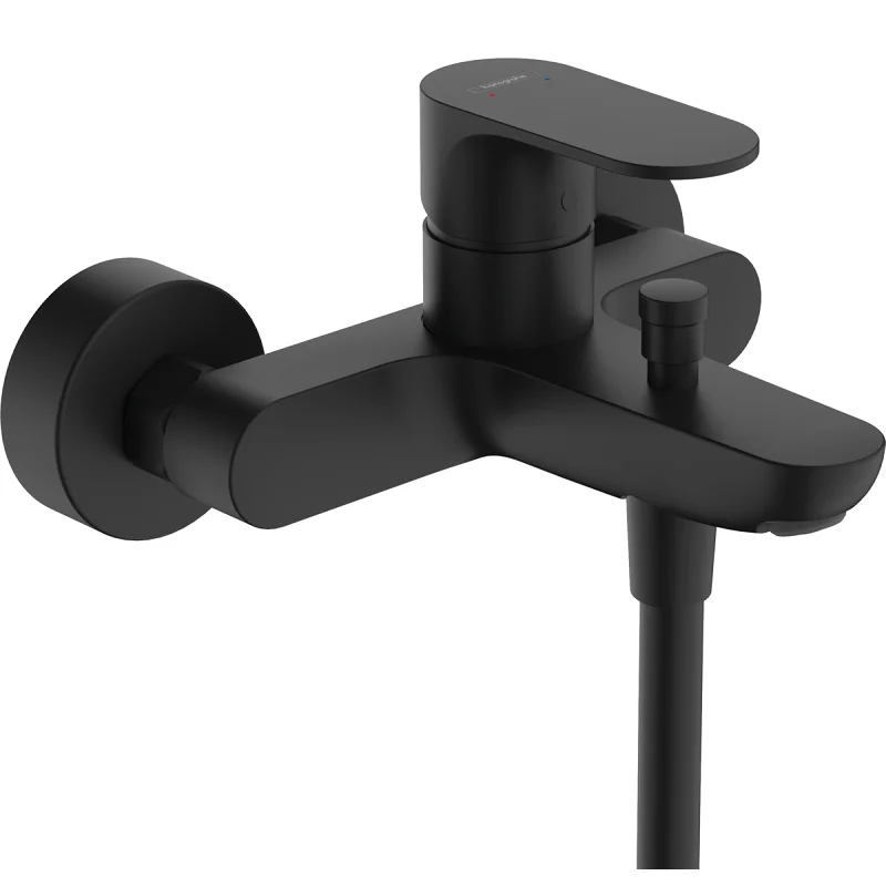 Смеситель Hansgrohe Rebris 72440670 S для ванны и душа, без гарнитура, черный матовый - Gidratop.ru изображение
