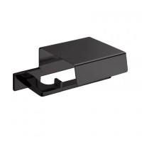 Colombo Look Держатель бумаги с крышкой, цвет: чёрный матовый - Gidratop.ru изображение