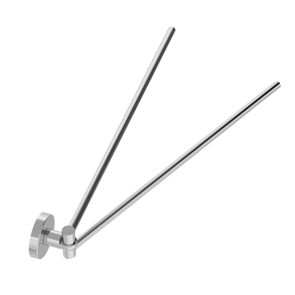 RELAX-THD-S-01 Полотенцедержатель двойной поворотный, исполнение хром - Gidratop.ru изображение