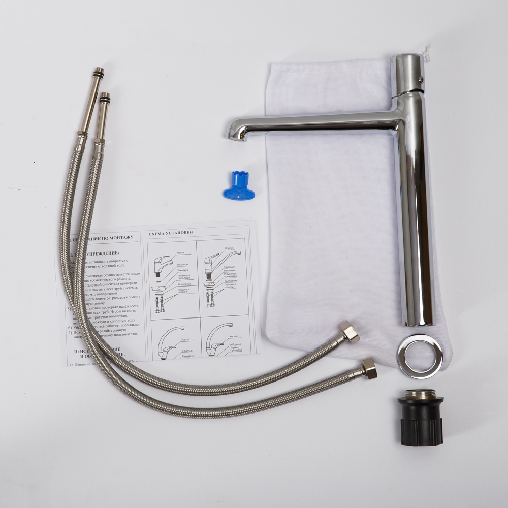 UNO Смеситель для накладных раковин, хром UNO-LMC-CRM - Gidratop.ru изображение