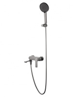 Смеситель для ванны с душем WONZON & WOGHAND BRILLIANT, Темный графит (WW-88037079-BGM) - Gidratop.ru изображение