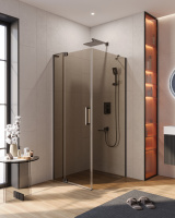 Душевой уголок CEZARES SLIDER-AH-1-90-70/80-BR-GM - Gidratop.ru изображение