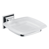 Colombo Portofino Мыльница подвесная, цвет: хром/матовое стекло - Gidratop.ru изображение