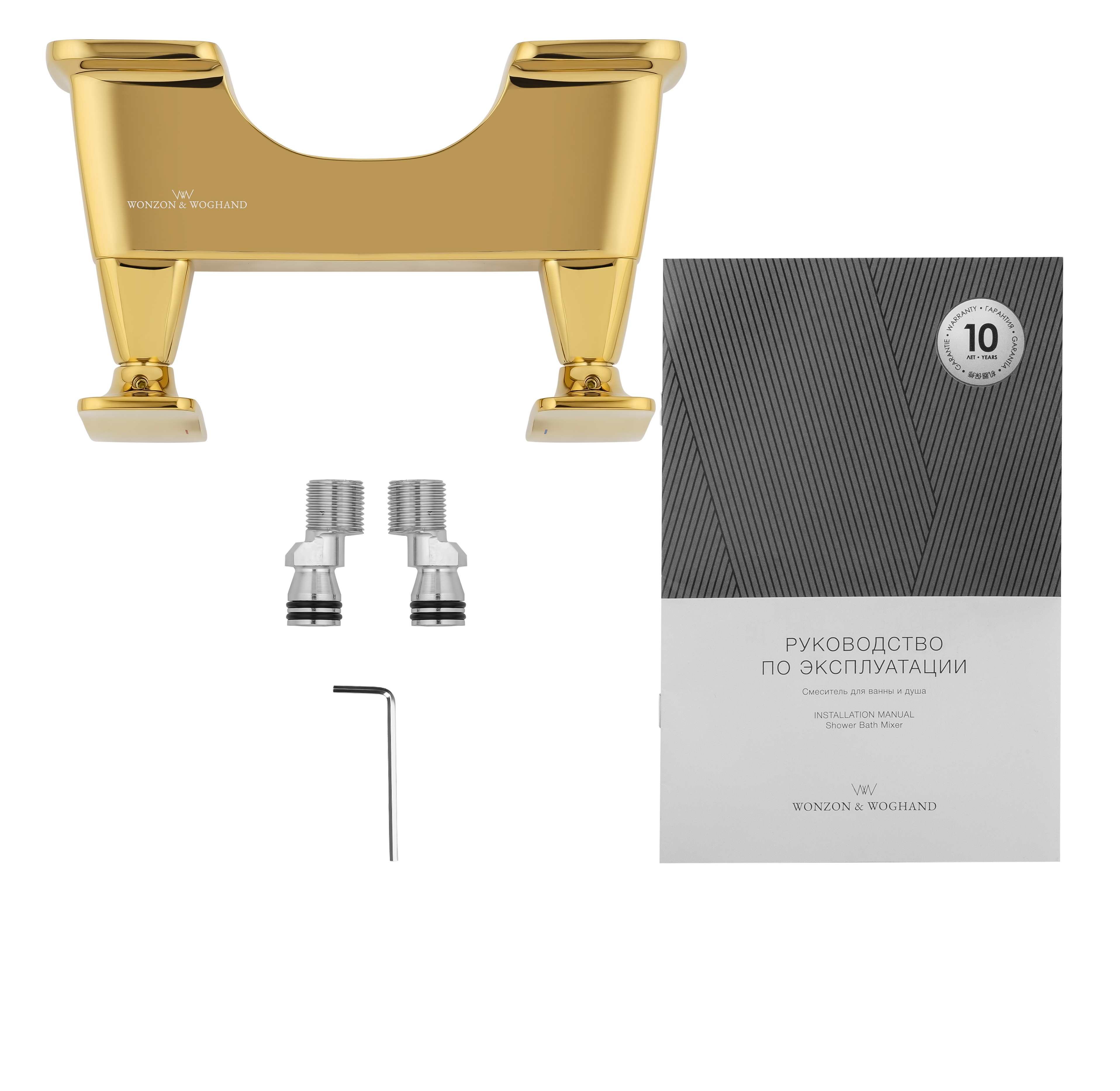 Смеситель для душа WONZON & WOGHAND SHAKESPEARE, Темное золото (WW-654101-DG) - Gidratop.ru изображение