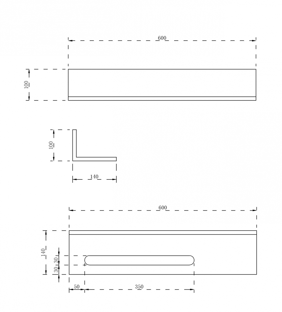 Полочка с полотенцедержателем для ванной комнаты ABBER Stein AS1655 белая матовая - Gidratop.ru изображение