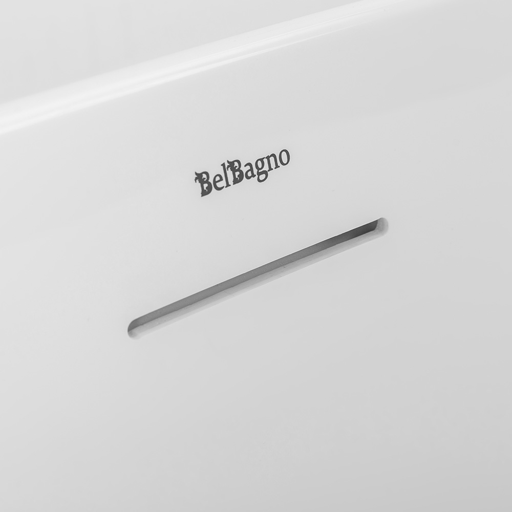 Акриловая ванна BELBAGNO BB411-1700-800-MATT, белая матовая - Gidratop.ru изображение