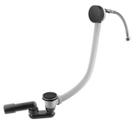 CZR-B-STW-NOP Слив перелив с наполнением ванны через перелив, черный матовый - Gidratop.ru изображение