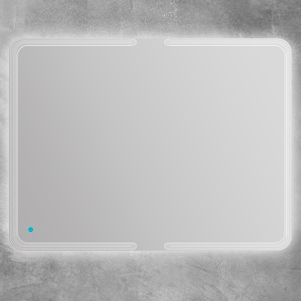 Зеркало со встроенной LED подстветкой и сенсорным выключателем Touch System 40312, 900x1200 - Gidratop.ru изображение