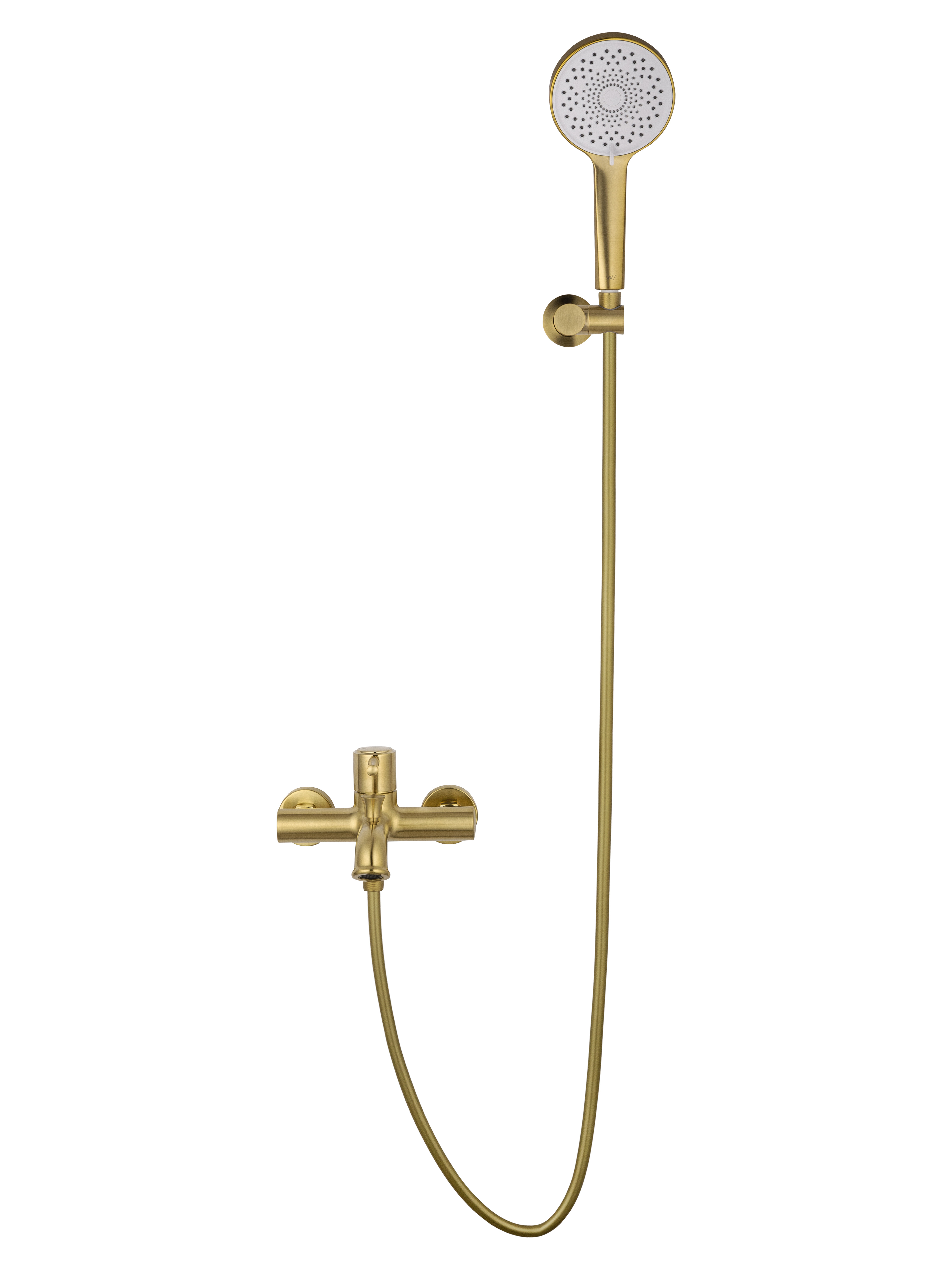 Смеситель для ванны с душем WONZON & WOGHAND TOR, Брашированное золото (WW-88037073-BG) - Gidratop.ru изображение